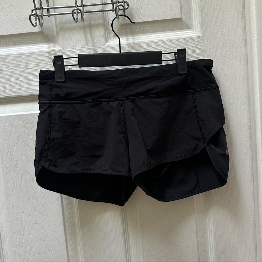 Lululemon Speed Up Short *2.5" Black 6 lined athletic running - Picture 2 of 6